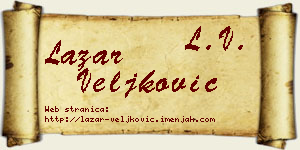 Lazar Veljković vizit kartica